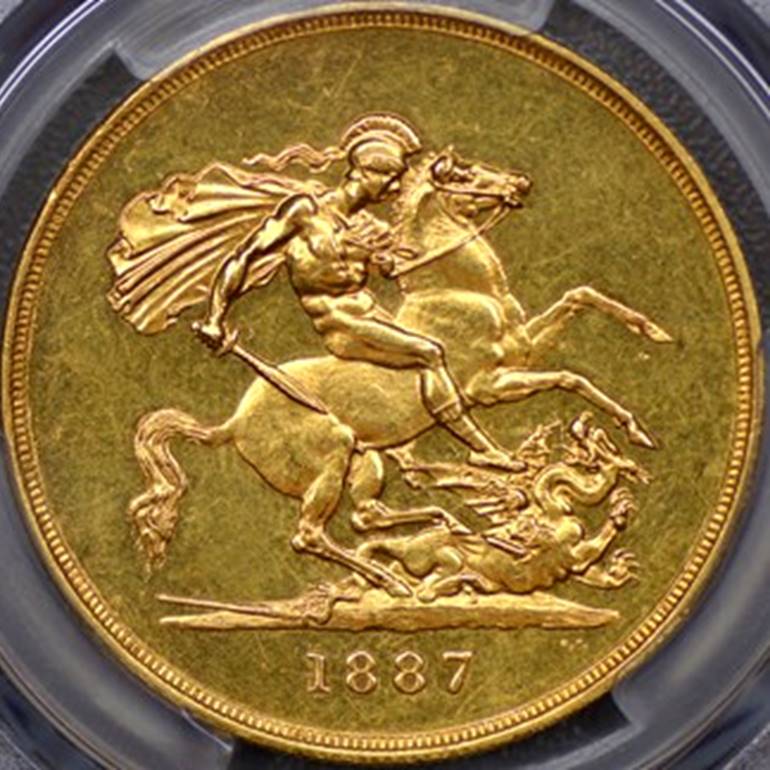 Great-Britain,-1887-Jubilee-Five-Pound